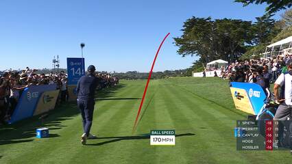 Jordan Spieth | 2022 AT&T Pebble Beach | Round 4 | 14th hole | Shot 1