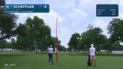 Scottie Scheffler | Round 3 | 10th hole | Shot 2 | 2025 Charles Schwab