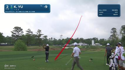 Kevin Yu | Round 4 | 2nd hole | Shot 1 | 2025 Houston Open
