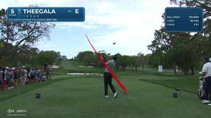 Sahith Theegala | Round 1 | 5th hole | Shot 1 | 2025 Valspar