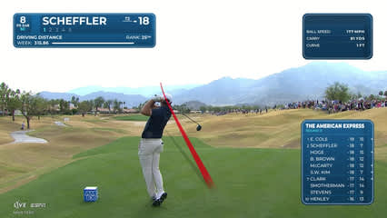 Scottie Scheffler | Round 3 | 8th hole | Shot 1 | 2026 The American Express