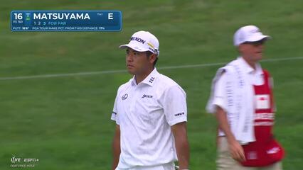Hideki Matsuyama | Round 1 | 16th hole | Shot 3 | 2025 Travelers