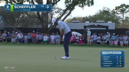 Scottie Scheffler | Round 2 | 9th hole | Shot 4 | 2026 Arnold Palmer