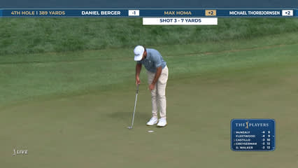 Max Homa | Round 1 | 4th hole | Shot 4 | 2026 THE PLAYERS