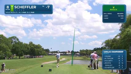 Scottie Scheffler | Round 3 | 8th hole | Shot 1 | 2026 Cadillac