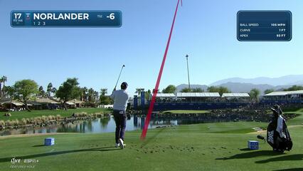 Henrik Norlander | Round 2 | 17th hole | Shot 1 | 2025 The American Express