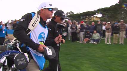 Rickie Fowler | Round 3 | 9th hole | Shot 1 | 2026 AT&T Pebble Beach