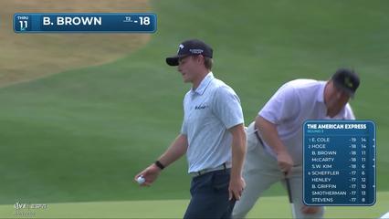 Blades Brown | Round 3 | 11th hole | Shot 5 | 2026 The American Express