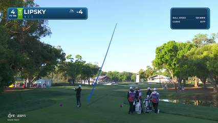 David Lipsky | Round 2 | 4th hole | Shot 1 | 2026 Valspar