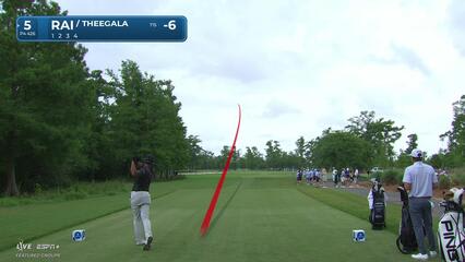 Aaron Rai | Round 1 | 5th hole | Shot 1 | 2025 Zurich Classic