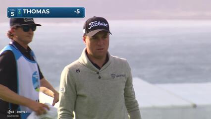 Justin Thomas | Round 4 | 14th hole | Shot 5 | 2025 AT&T Pebble Beach