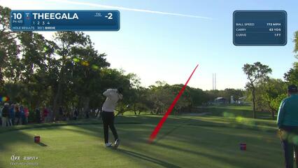 Sahith Theegala | Round 2 | 10th hole | Shot 1 | 2025 Valspar