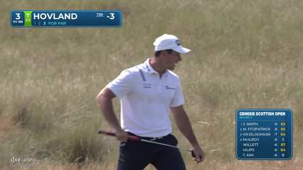 Viktor Hovland | Round 2 | 3rd hole | Shot 4 | 2026 Genesis Scottish Open