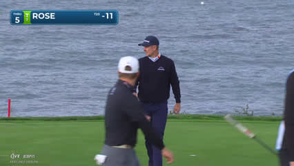 Justin Rose | Round 4 | 5th hole | Shot 3 | 2026 AT&T Pebble Beach
