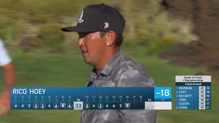 Rico Hoey | Round 4 | 16th hole | Shot 5 | 2025 Bank of Utah