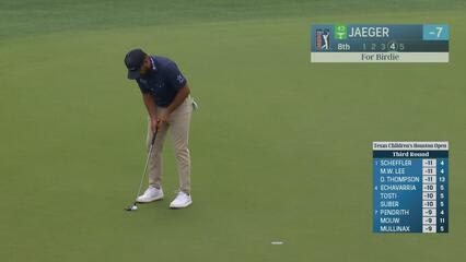 Stephan Jaeger | Round 3 | 8th hole | Shot 4 | 2025 Houston Open