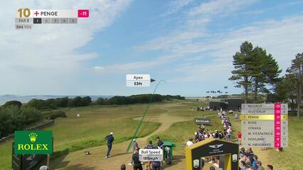 Marco Penge | Round 4 | 10th hole | Shot 1 | 2025 Genesis Scottish Open