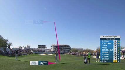 Tom Kim | Round 1 | 10th hole | Shot 2 | 2025 WM Phoenix Open