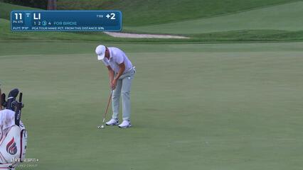 Haotong Li | Round 1 | 11th hole | Shot 4 | 2025 3M Open