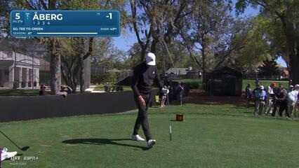 Ludvig Åberg | Round 1 | 5th hole | Shot 1 | 2025 Arnold Palmer