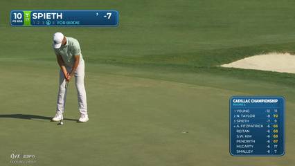 Jordan Spieth | Round 2 | 10th hole | Shot 5 | 2026 Cadillac