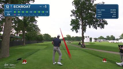 Austin Eckroat | Round 1 | 12th hole | Shot 1 | 2025 Rocket Classic