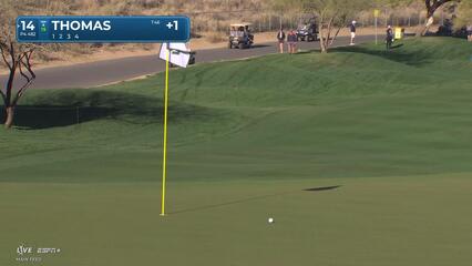 Justin Thomas | Round 1 | 14th hole | Shot 2 | 2025 WM Phoenix Open