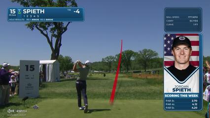 Jordan Spieth | Round 3 | 15th hole | Shot 1 | 2025 Truist Championship