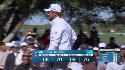 Andrew Novak | Round 4 | 18th hole | Shot 6 | 2025 Valero