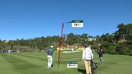Tom Hoge | 2022 AT&T Pebble Beach | Round 4 | 11th hole | Shot 2