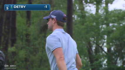 Thomas Detry | Round 1 | 5th hole | Shot 4 | 2025 Houston Open