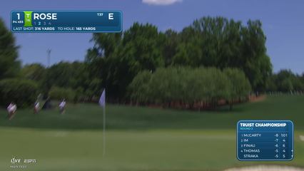 Justin Rose | Round 2 | 1st hole | Shot 2 | 2026 Truist Championship