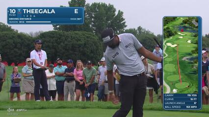 Sahith Theegala | Round 1 | 10th hole | Shot 1 | 2025 3M Open