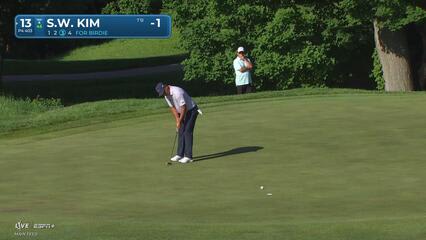 Si Woo Kim | Round 1 | 13th hole | Shot 4 | 2025 John Deere
