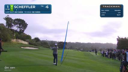Scottie Scheffler | Round 3 | 1st hole | Shot 2 | 2026 AT&T Pebble Beach