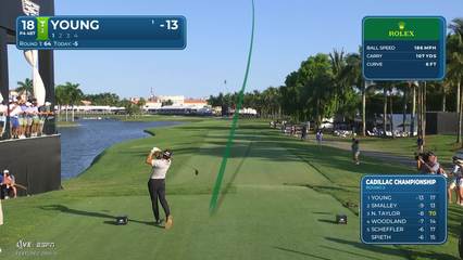 Cameron Young | Round 2 | 18th hole | Shot 1 | 2026 Cadillac