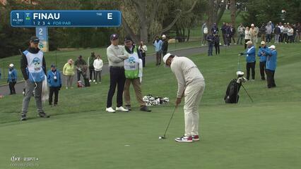 Tony Finau | Round 1 | 1st hole | Shot 4 | 2025 AT&T Pebble Beach