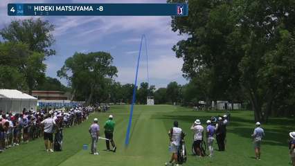 Hideki Matsuyama | Round 3 | 4th hole | Shot 1 | 2026 Charles Schwab