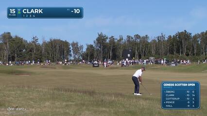 Wyndham Clark | Round 3 | 15th hole | Shot 2 | 2025 Genesis Scottish Open
