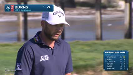 Sam Burns | Round 1 | 17th hole | Shot 2 | 2026 AT&T Pebble Beach