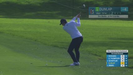 Nick Dunlap | Round 2 | 18th hole | Shot 2 | 2025 Genesis