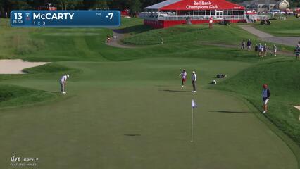Matt McCarty | Round 4 | 13th hole | Shot 2 | 2025 3M Open