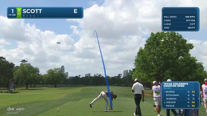 Adam Scott | Round 1 | 1st hole | Shot 1 | -1 Houston Open