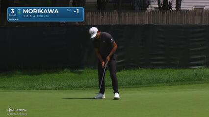 Collin Morikawa | Round 1 | 3rd hole | Shot 4 | 2025 Travelers