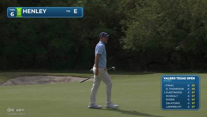 Russell Henley | Round 1 | 6th hole | Shot 3 | 2026 Valero