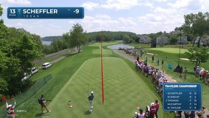 Scottie Scheffler | Round 2 | 13th hole | Shot 1 | 2025 Travelers