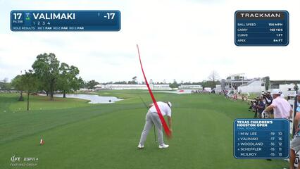 Sami Valimaki | Round 4 | 17th hole | Shot 1 | 2025 Houston Open