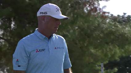 Stewart Cink | Round 4 | 9th hole | Shot 4 | 2025 Charles Schwab