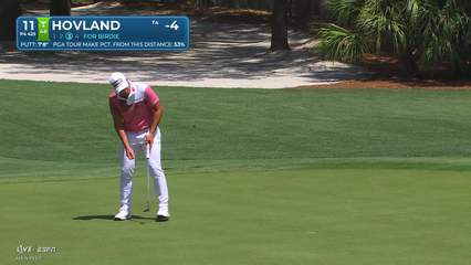 Viktor Hovland | Round 1 | 11th hole | Shot 3 | 2026 RBC Heritage