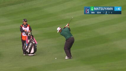 Hideki Matsuyama | Round 3 | 9th hole | Shot 2 | 2025 AT&T Pebble Beach